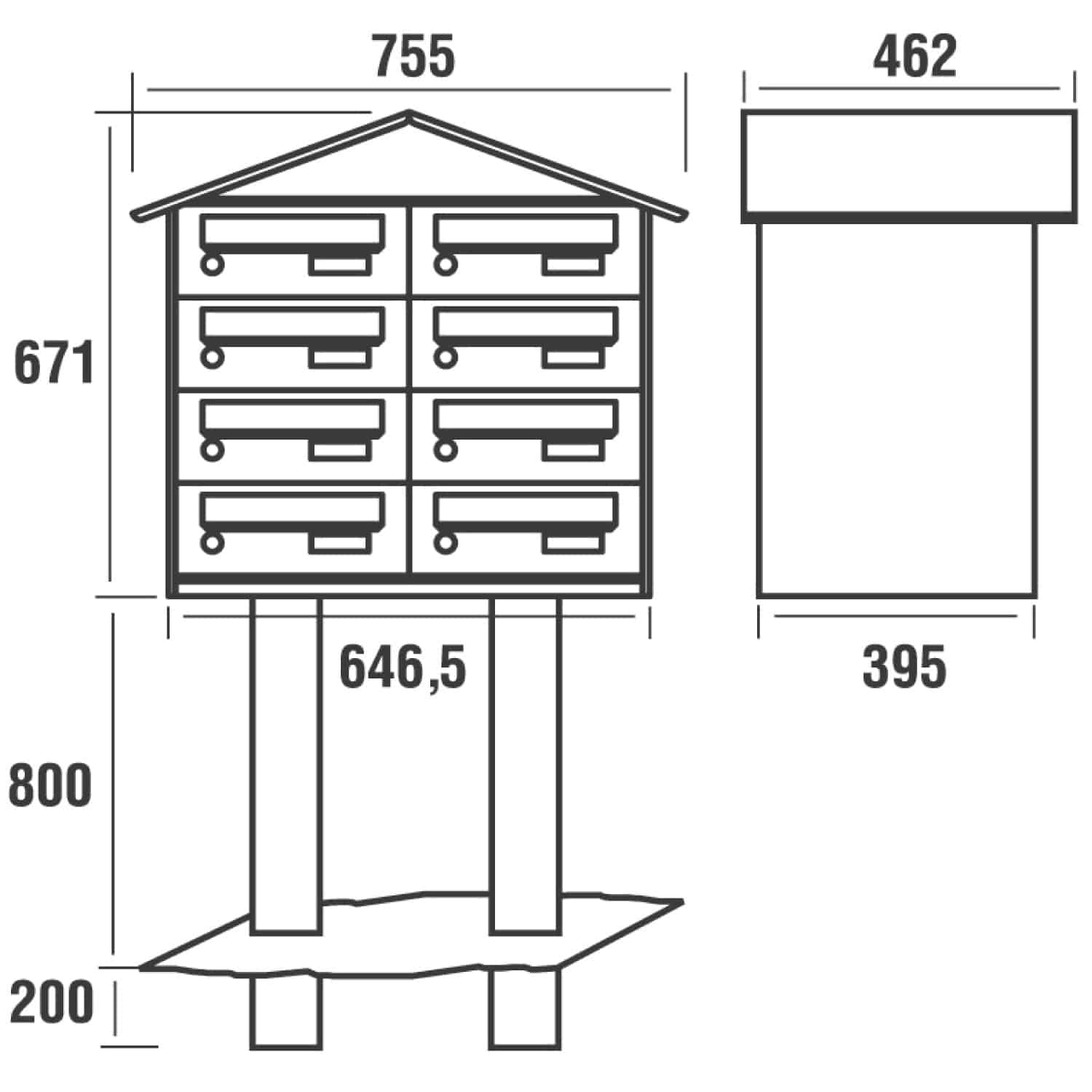 BCP 8 Mail Box Bank 3 BCP 8 Mail Box Bank - Image 3