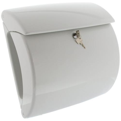 Piano Plastic Post Box - White 18