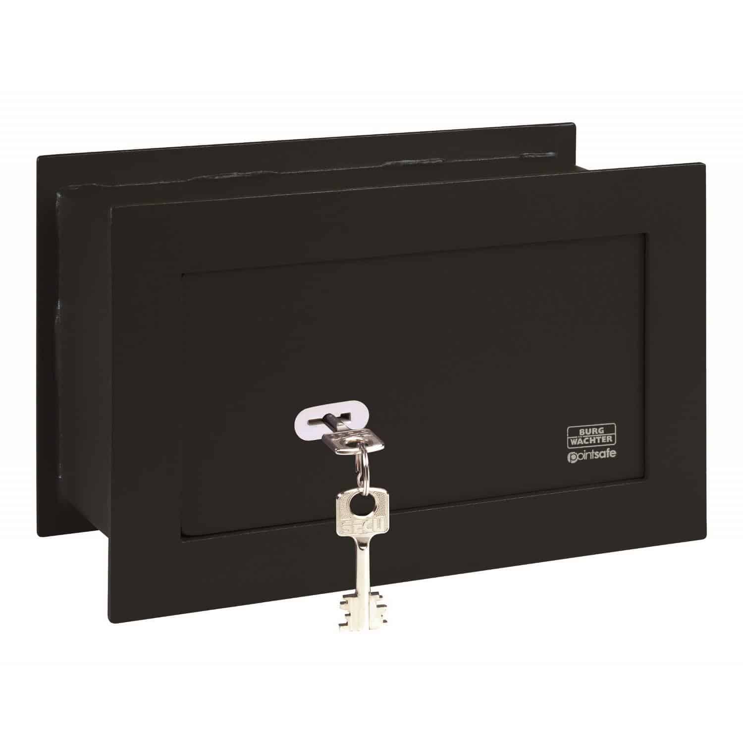 Key Locking Security Wall Safe Burg Wachter Point Safe PW1S 1 Key Locking Security Wall Safe Burg Wachter Point Safe PW1S