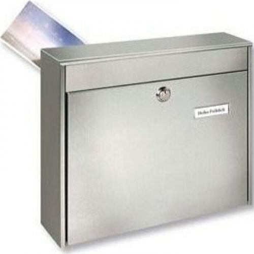Borkum 3878 Rear Access Stainless Steel Post Box 12