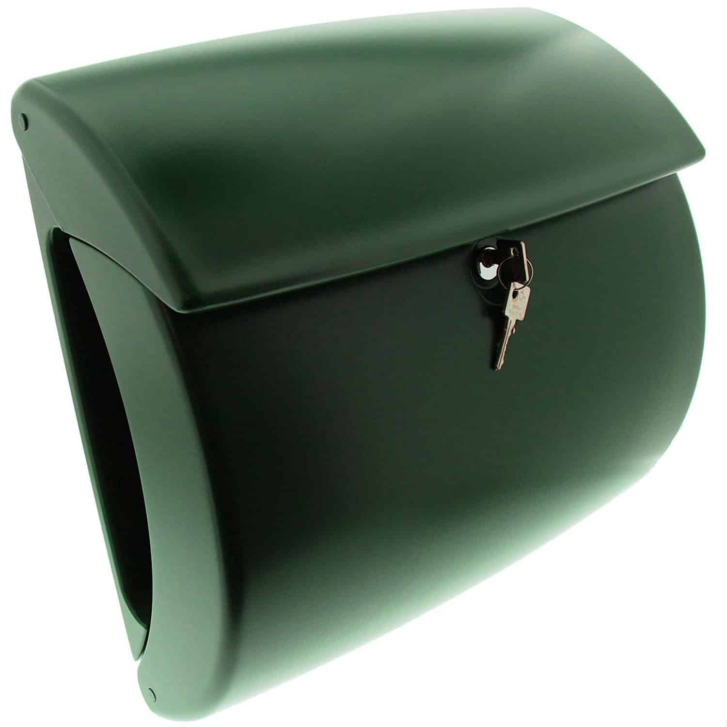 Kiel Plastic Post Box - Green | Mailbox Mania